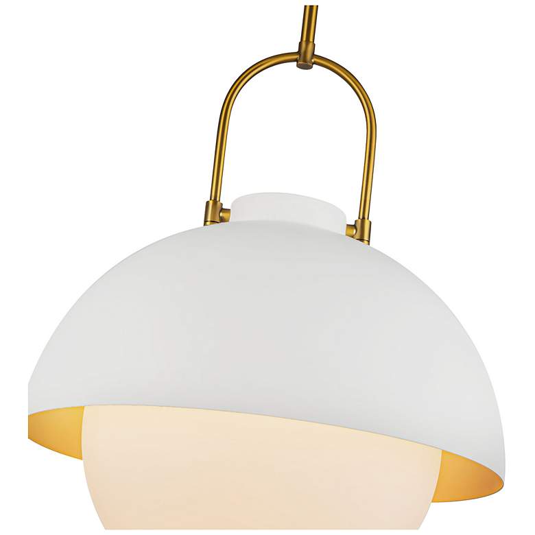 Image 3 Alora Mood Harper E26 16-in White/Opal Glass Pendant more views