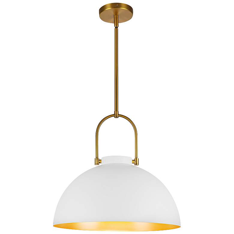 Image 1 Alora Mood Harper E26 16-in White Pendant