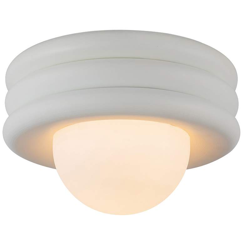 Image 1 Alora Mood Harvey E26 12-in Antique White Semi-Flush Mount