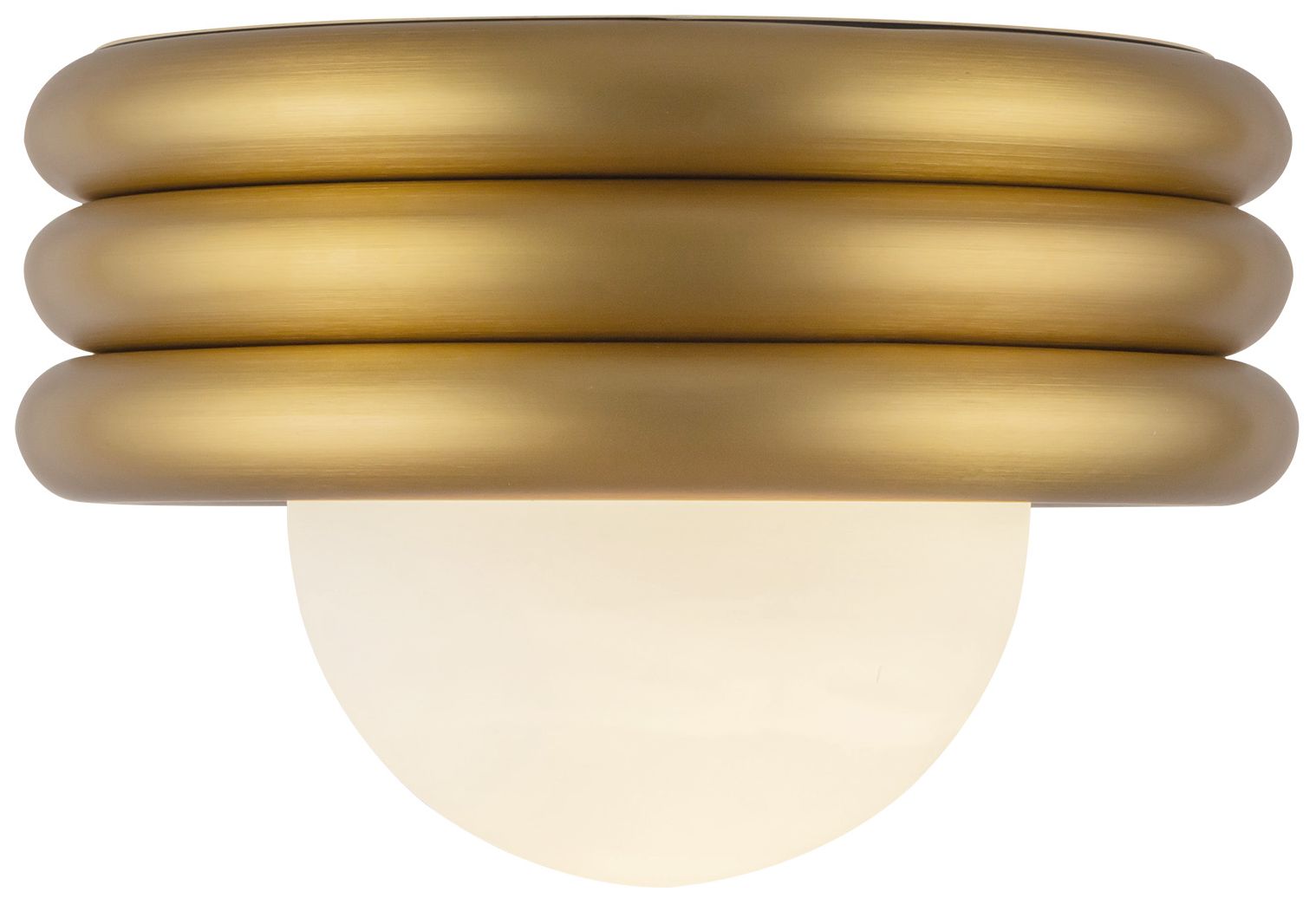 Image 2 Alora Mood Harvey E26 12-in Brushed Gold Semi-Flush Mount more views
