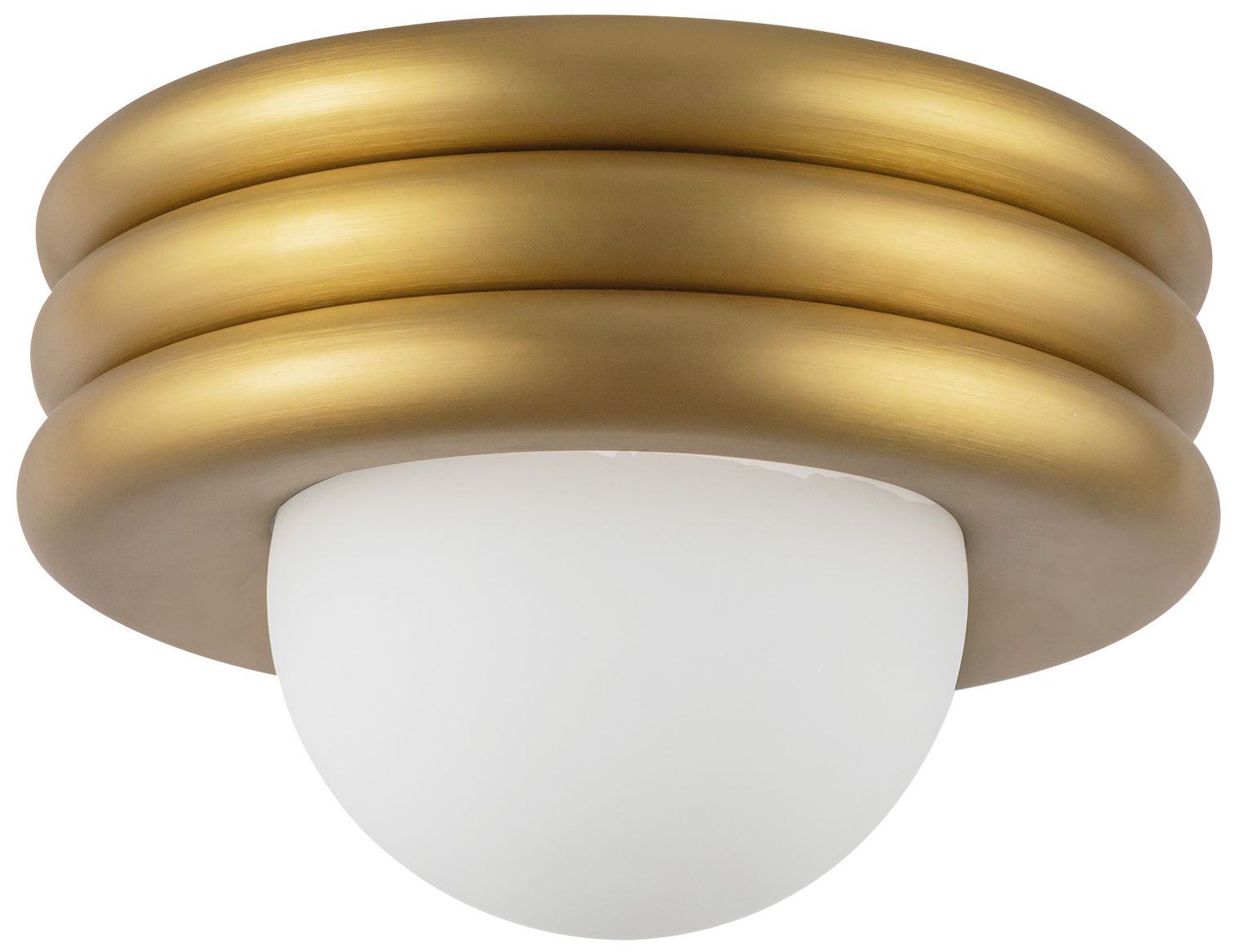 Image 3 Alora Mood Harvey E26 12-in Brushed Gold Semi-Flush Mount more views