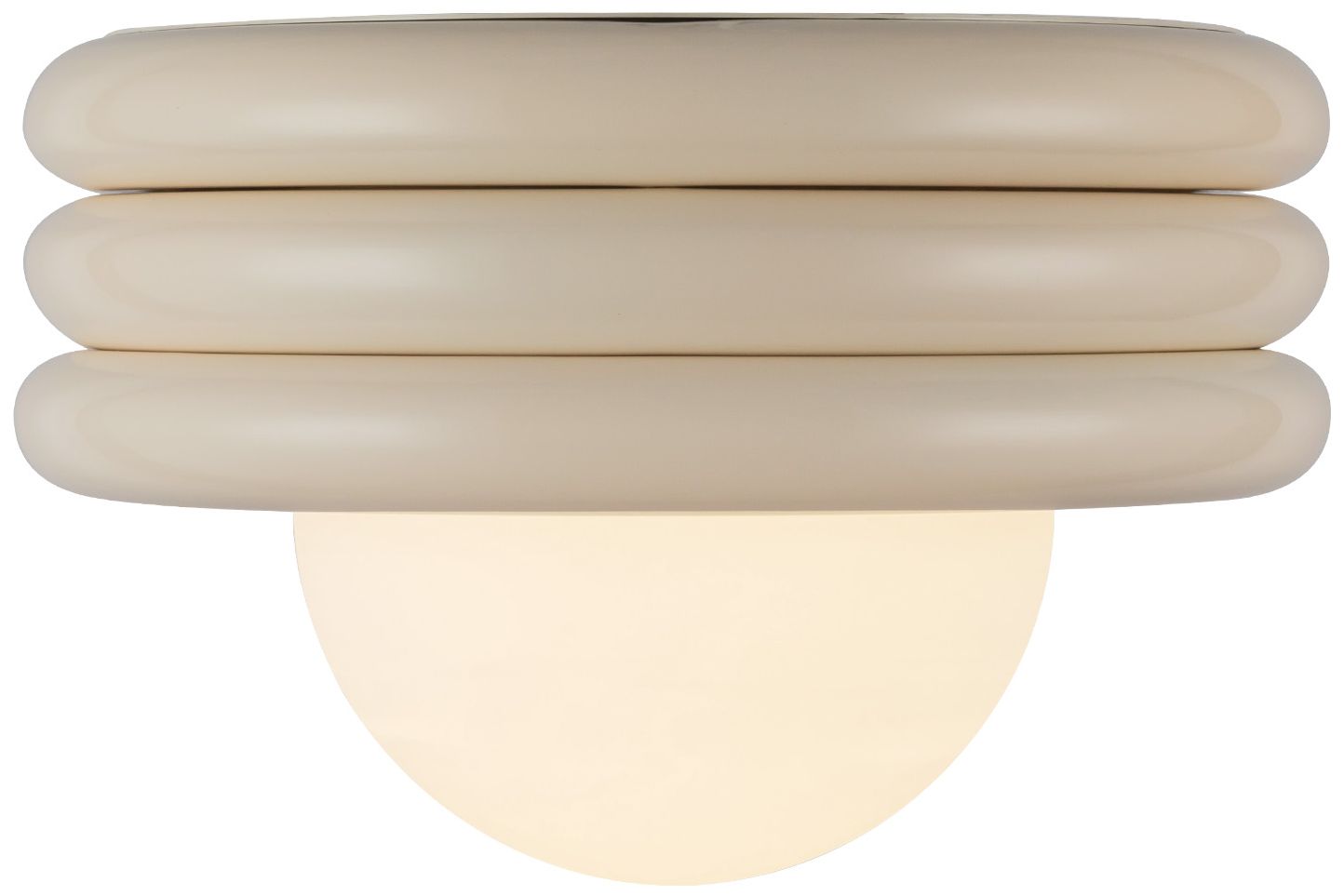 Image 2 Alora Mood Harvey E26 12-in Pearl White Semi-Flush Mount more views