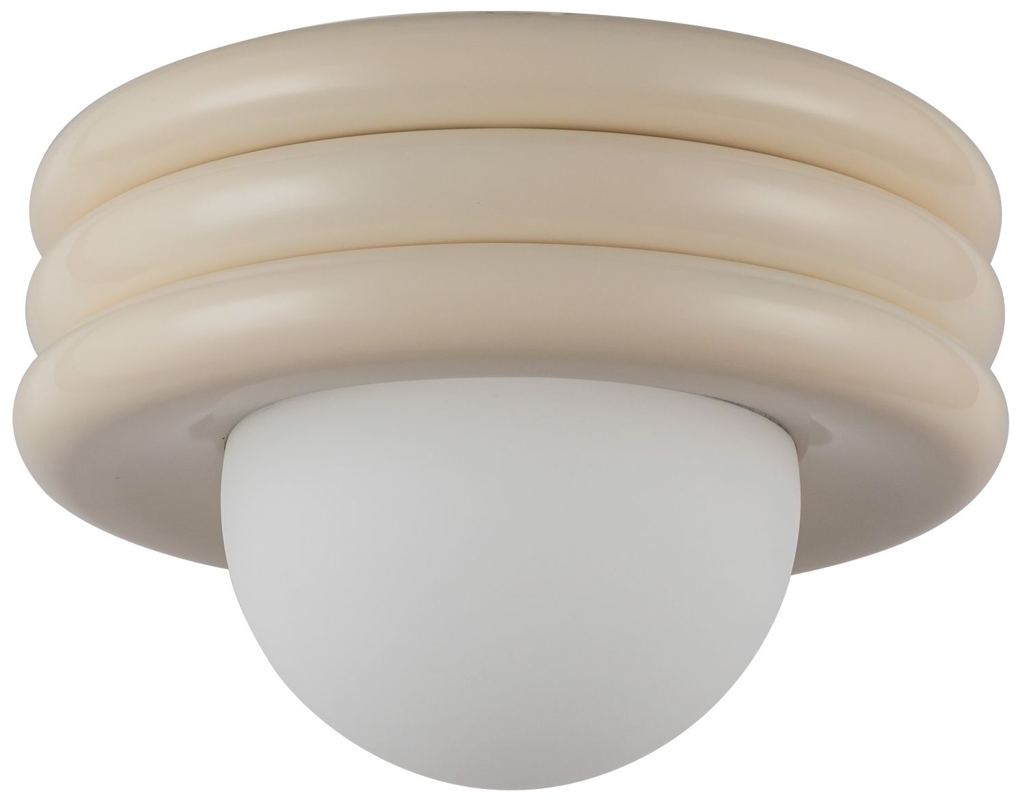 Image 3 Alora Mood Harvey E26 12-in Pearl White Semi-Flush Mount more views