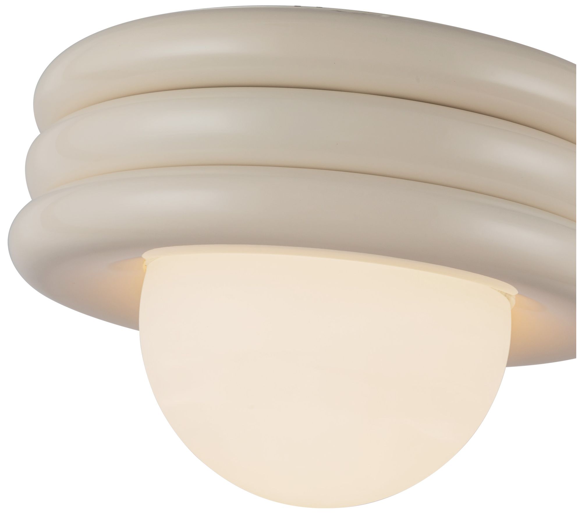 Image 4 Alora Mood Harvey E26 12-in Pearl White Semi-Flush Mount more views