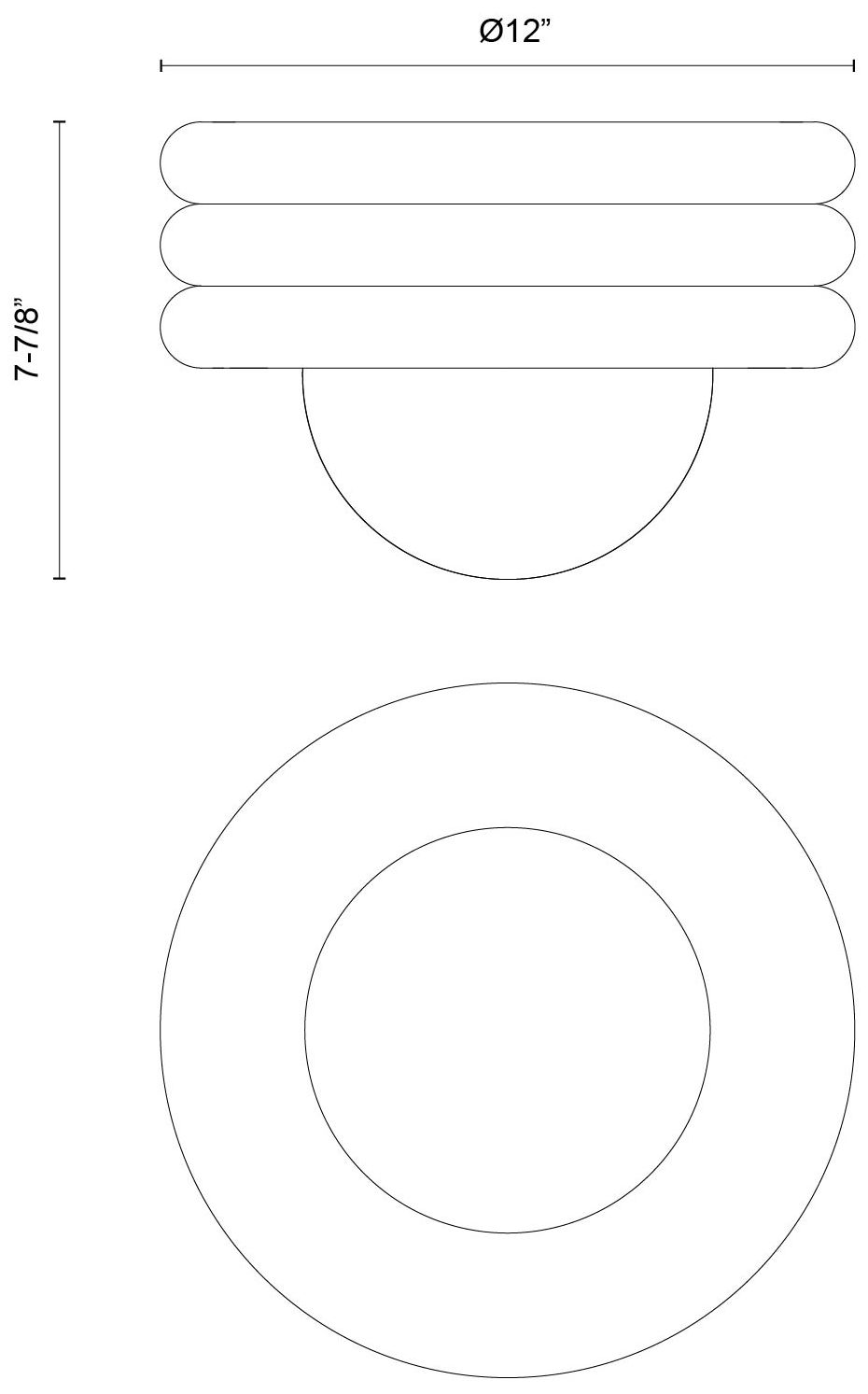 Image 5 Alora Mood Harvey E26 12-in Pearl White Semi-Flush Mount more views