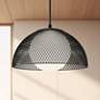 1_Alora Mood Haven E26 12-in Matte Black/Opal Matte Glass Pendant