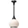 Alora Mood Hazel E26 10-in Matte Black/Opal Matte Glass Pendant