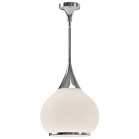 Image1 of Alora Mood Hazel E26 14-in Chrome/Opal Matte Glass Pendant