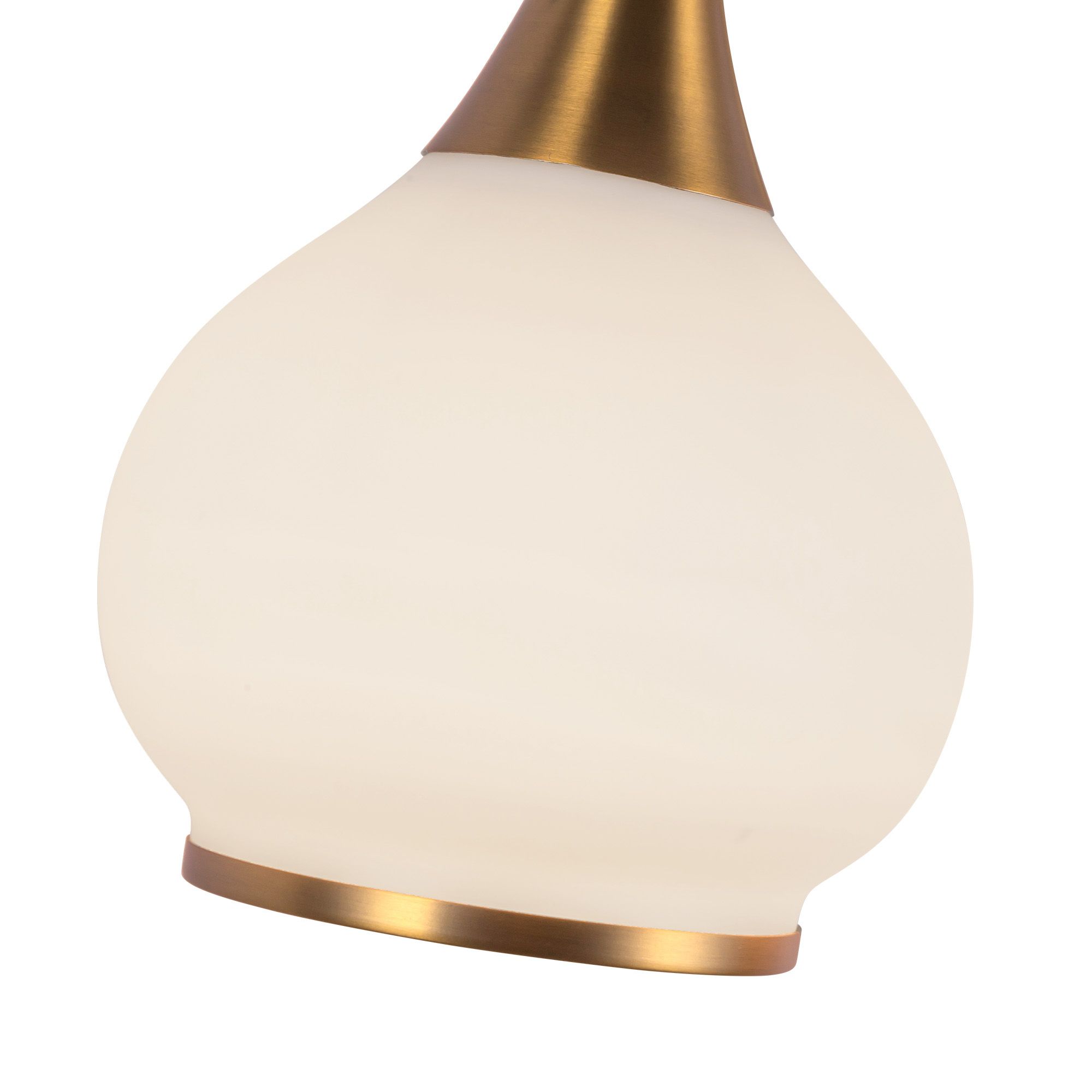 Image 4 Alora Mood Hazel E26 17-in Aged Gold/Opal Matte Glass Vanity Light more views
