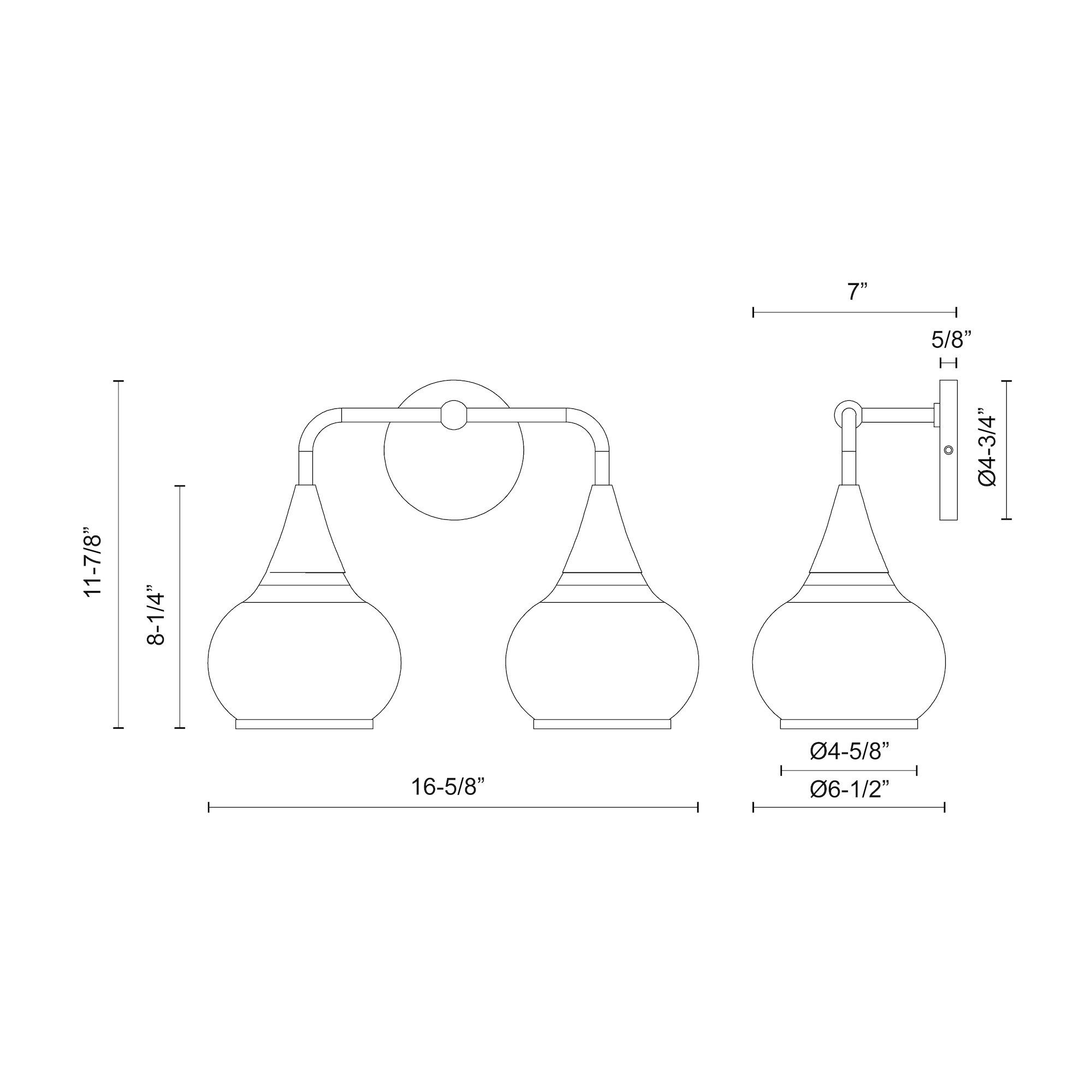 Alora Mood Hazel E26 17-in Aged Gold/Opal Matte Glass Vanity Light