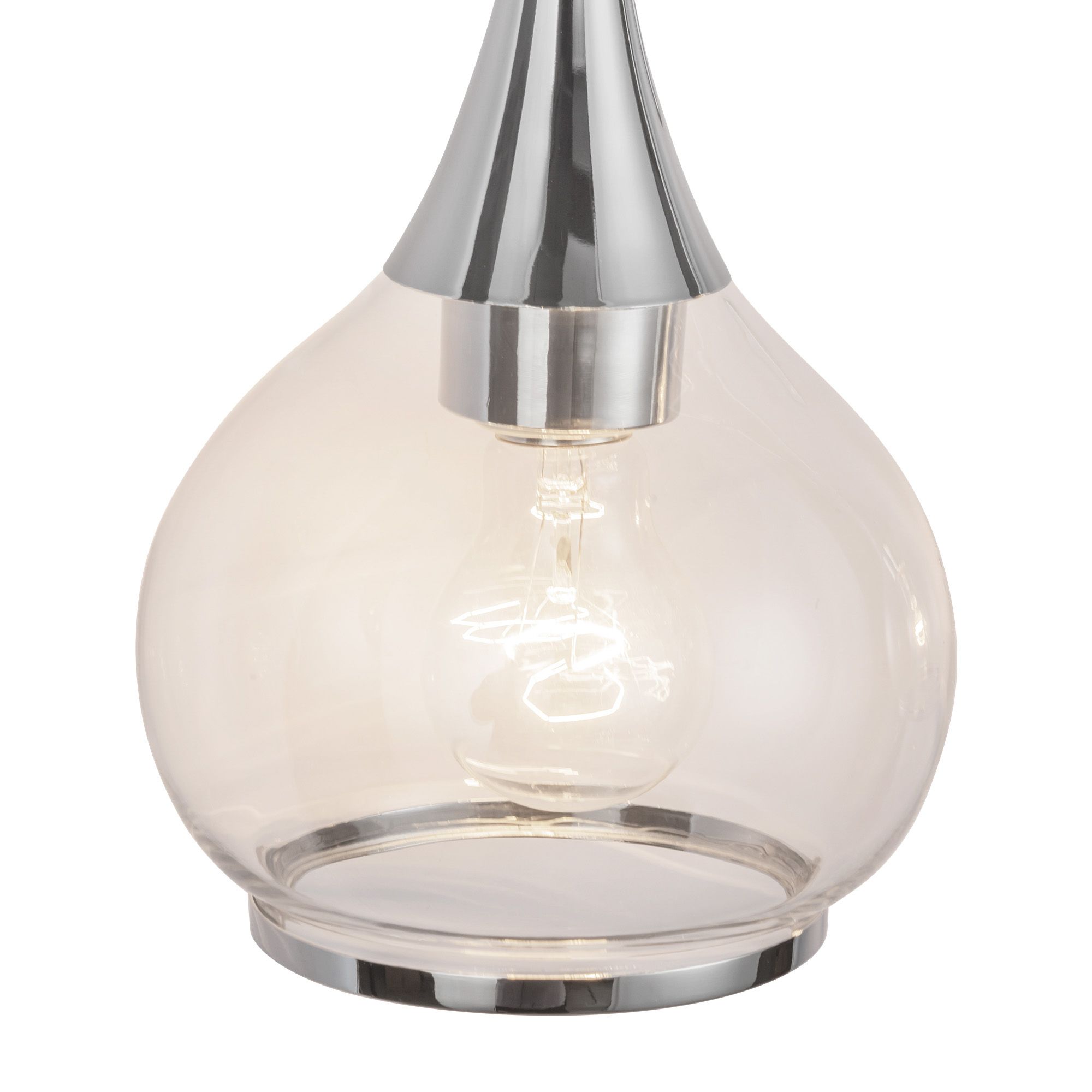 Image 4 Alora Mood Hazel E26 17-in Chrome/Clear Glass Vanity Light more views