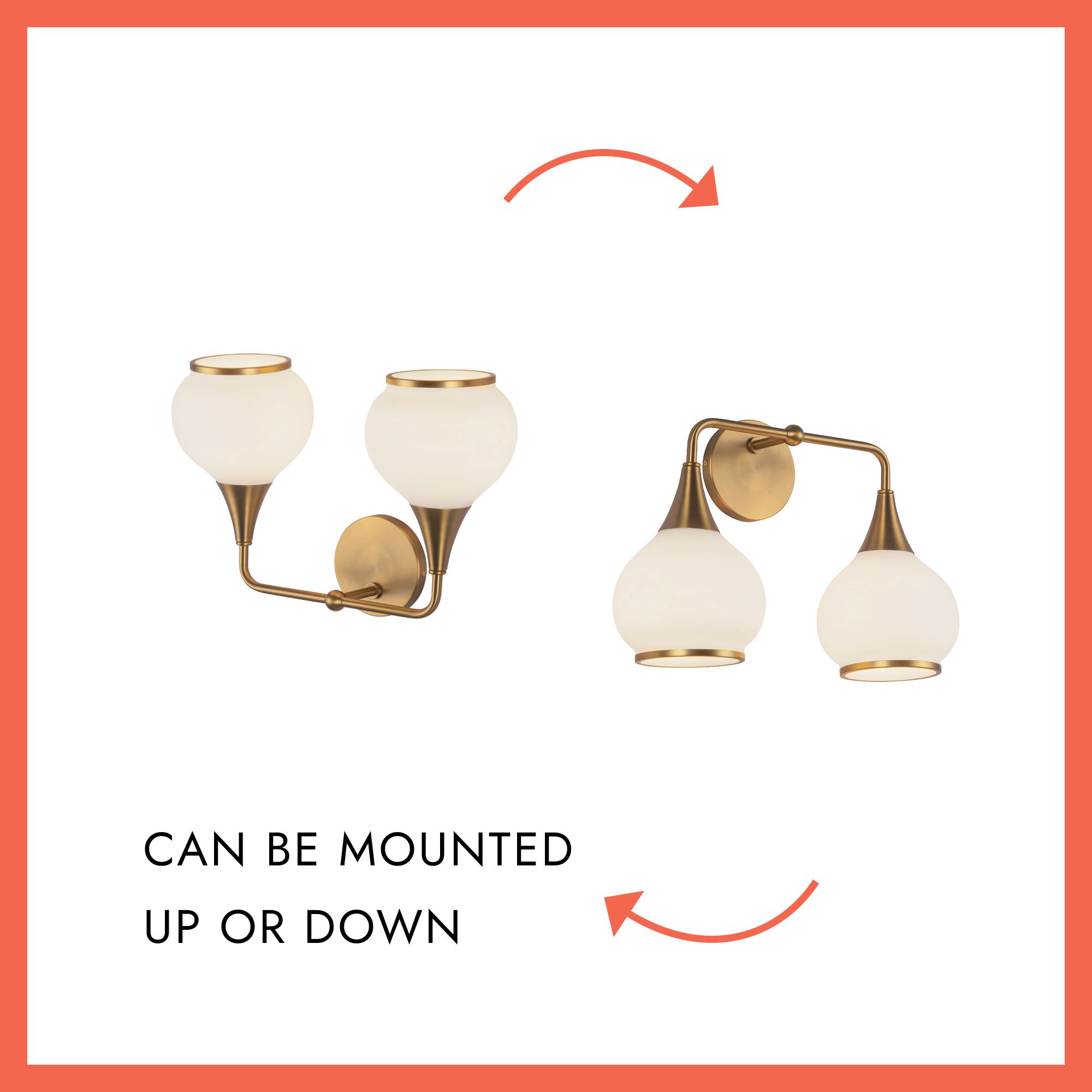 Image 4 Alora Mood Hazel E26 17-in Matte Black/Opal Matte Glass Vanity Light more views