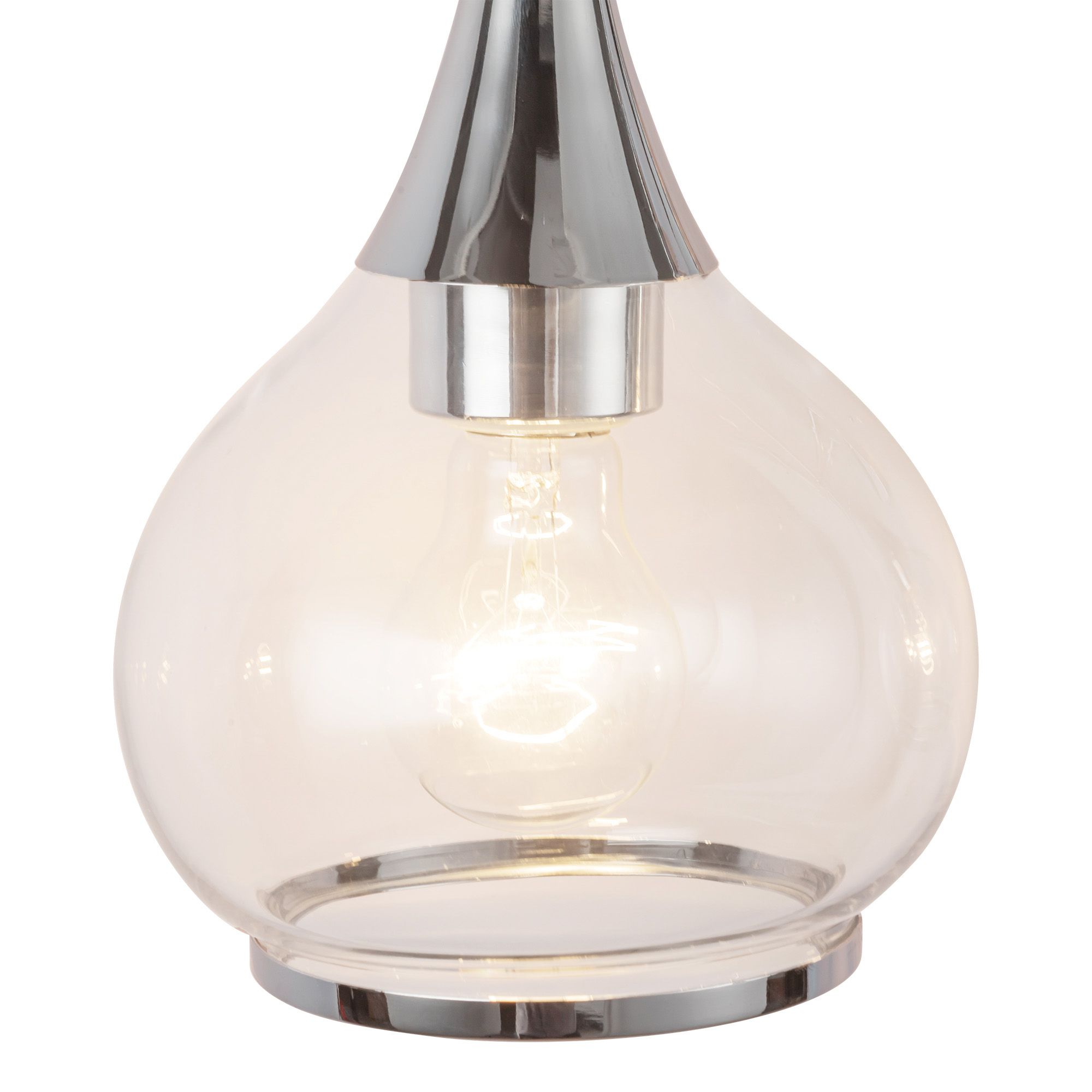 Image 5 Alora Mood Hazel E26 26-in Chrome/Clear Glass Vanity Light more views