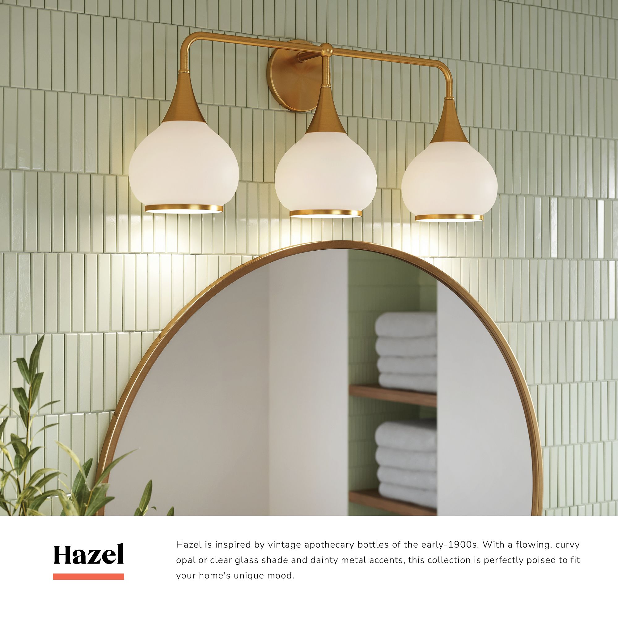 Image 7 Alora Mood Hazel E26 26-in Chrome/Clear Glass Vanity Light more views