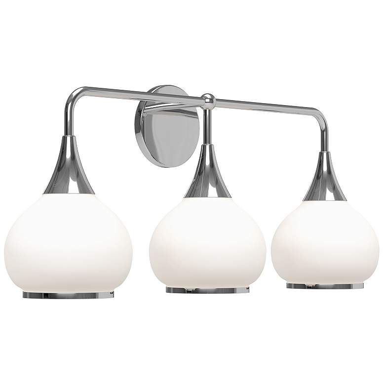 Image 1 Alora Mood Hazel E26 26-in Chrome/Opal Matte Glass Vanity Light