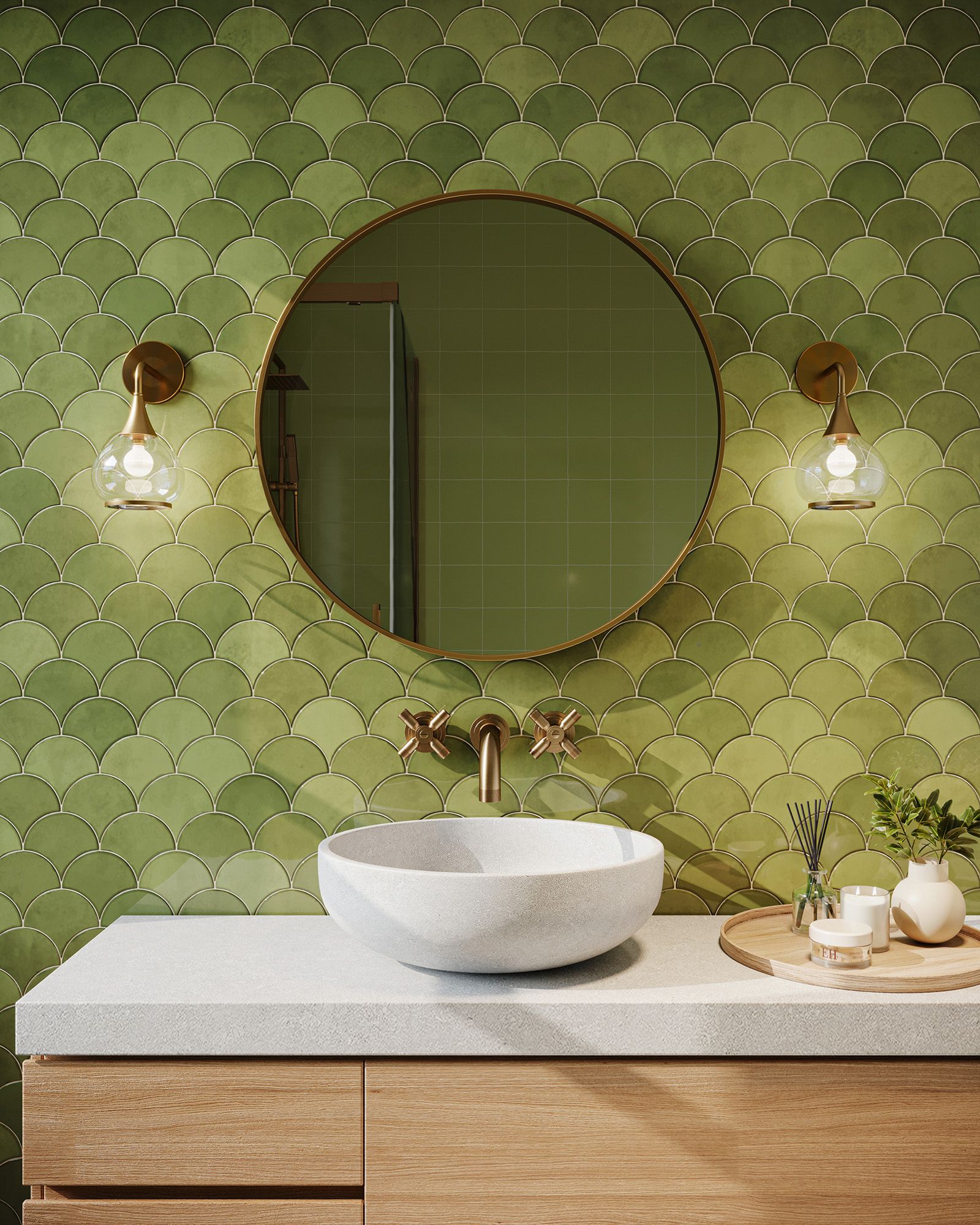 Image 2 Alora Mood Hazel E26 6-in Aged Gold/Clear Glass Wall Vanity more views