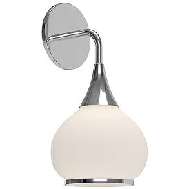 Image1 of Alora Mood Hazel E26 6-in Chrome/Opal Matte Glass Wall Vanity