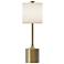 Alora Mood Issa E26 26-in Brushed Gold/Ivory Linen Table Lamp