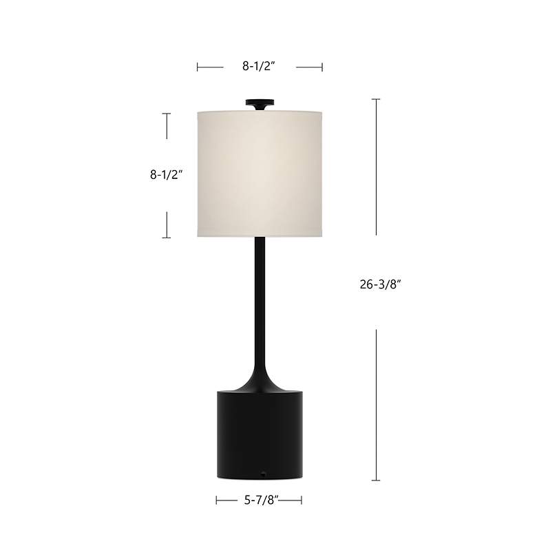 Image 4 Alora Mood Issa E26 26-in Brushed Gold/Ivory Linen Table Lamp more views