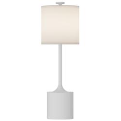 Alora Mood Issa E26 26-in White/Ivory Linen Table Lamp