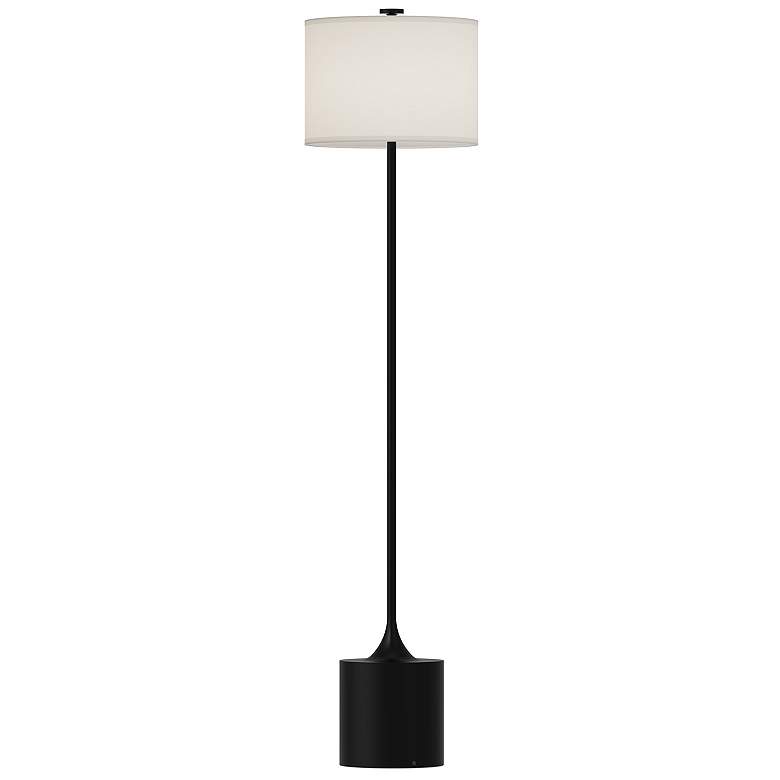 Image 1 Alora Mood Issa E26 61-in Matte Black/Ivory Linen Floor Lamp