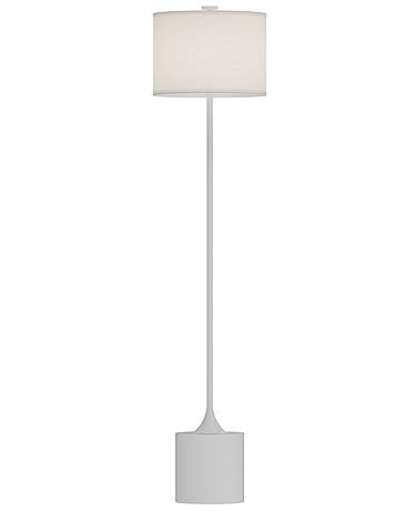 Alora Mood Issa E26 61-in White/Ivory Linen Floor Lamp