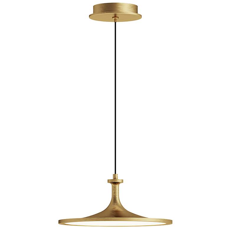 Image 1 Alora Mood Issa LED 12-in Brushed Gold Pendant