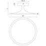 2_Alora Mood Issa LED 12-in Brushed Gold Semi-Flush Mount more views