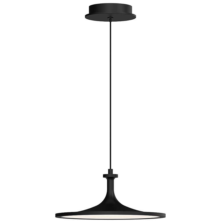 Image 1 Alora Mood Issa LED 12-in Matte Black Pendant
