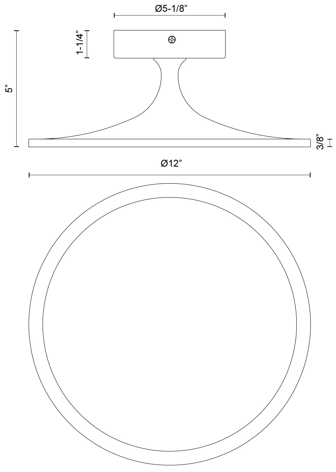 Image 2 Alora Mood Issa LED 12-in Matte Black Semi-Flush Mount more views