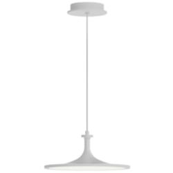 Alora Mood Issa LED 12-in White Pendant