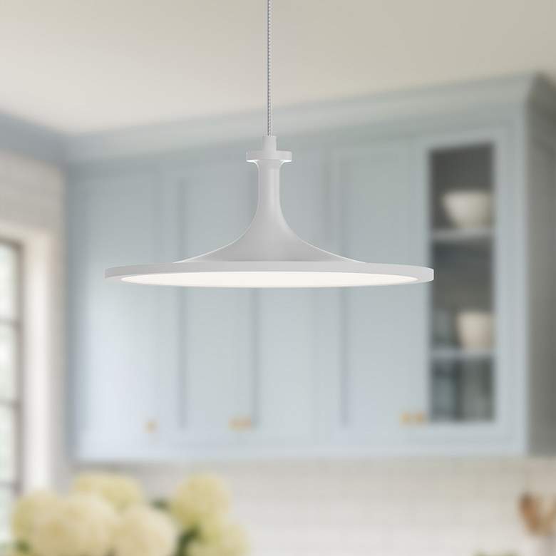Image 1 Alora Mood Issa LED 12-in White Pendant