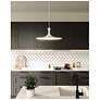 3_Alora Mood Issa LED 12-in White Pendant more views