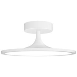 Alora Mood Issa LED 12-in White Semi-Flush Mount