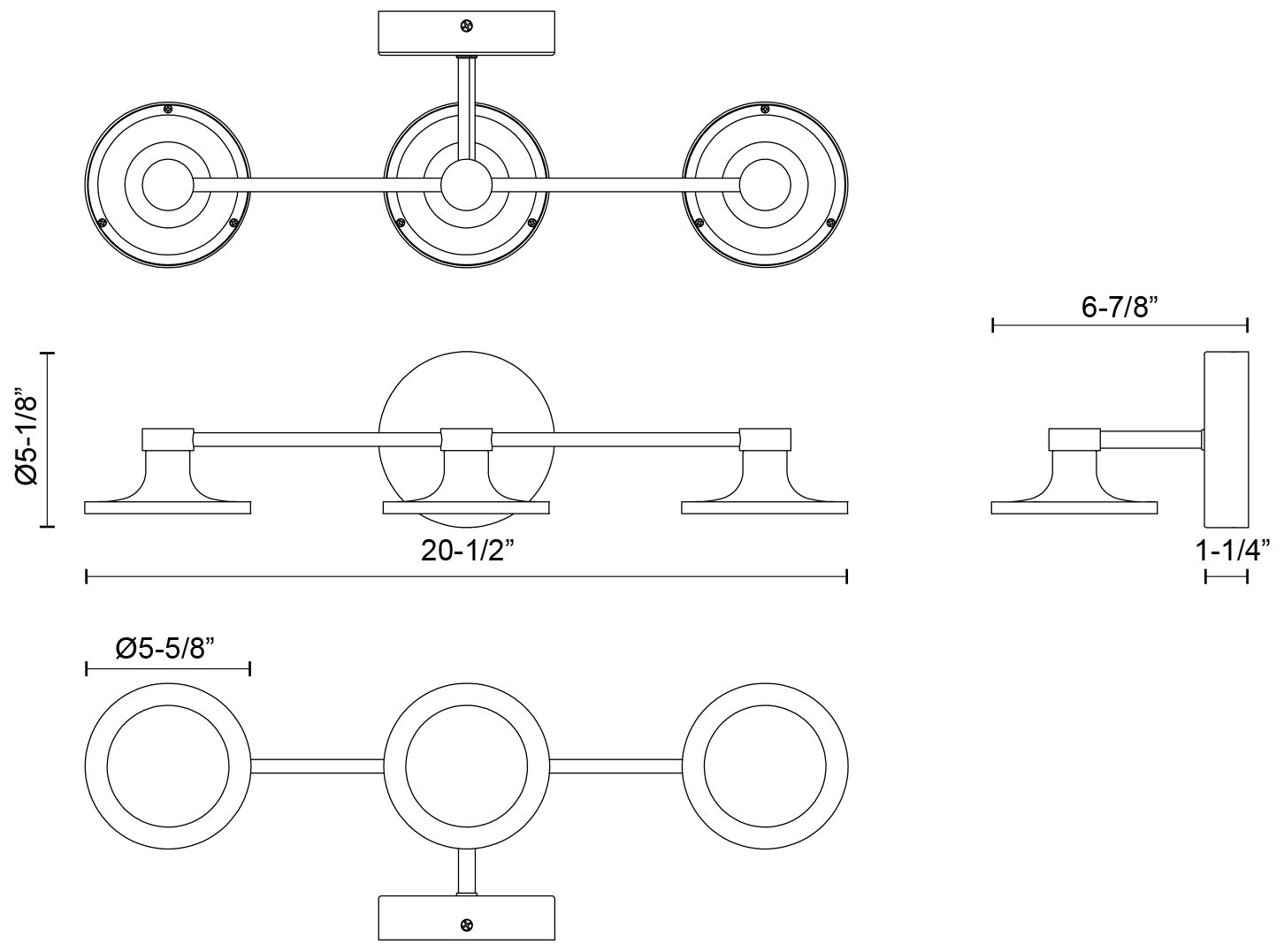 Image 2 Alora Mood Issa LED 21-in Matte Black Vanity Light more views