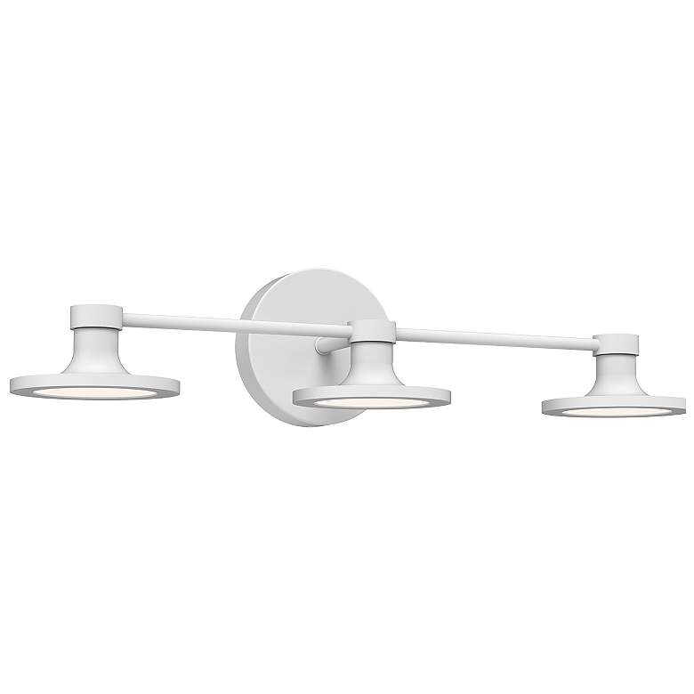 Image 2 Alora Mood Issa LED 21-in White Vanity Light