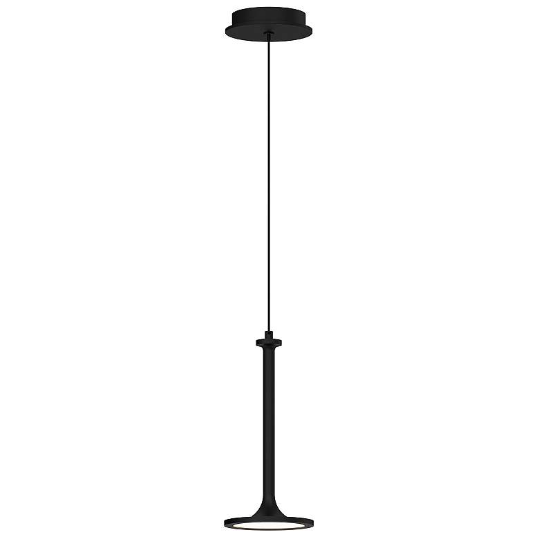 Image 1 Alora Mood Issa LED 6-in Matte Black Pendant