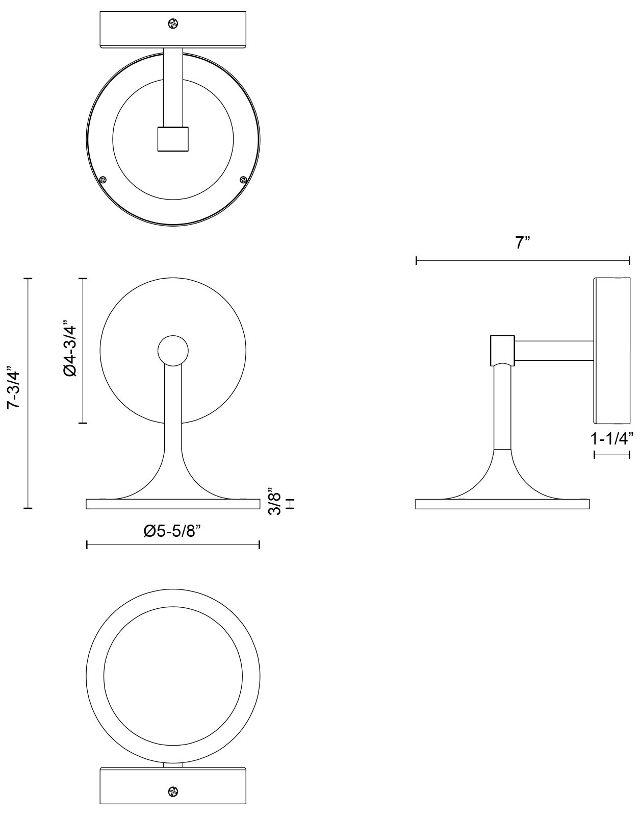 Image 2 Alora Mood Issa LED 6-in Matte Black Wall Vanity more views