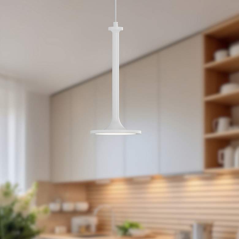 Image 1 Alora Mood Issa LED 6-in White Pendant