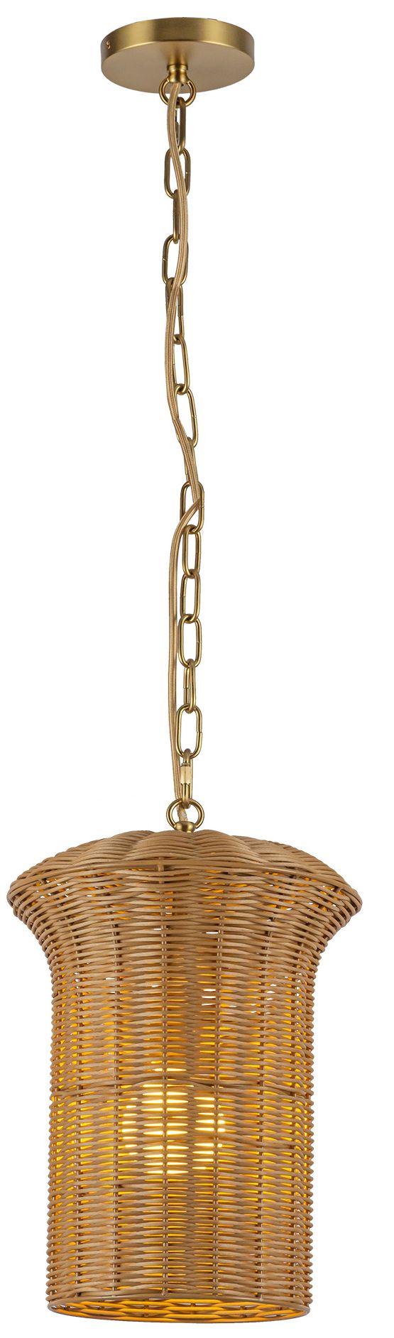 Image 4 Alora Mood Kai E26 11-in Brushed Gold Pendant more views