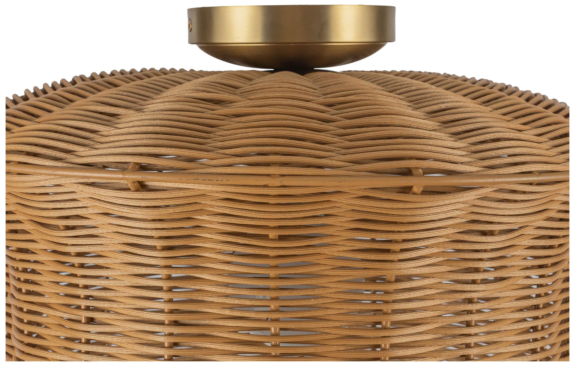 Image 3 Alora Mood Kai E26 16-in Brushed Gold Semi-Flush Mount more views