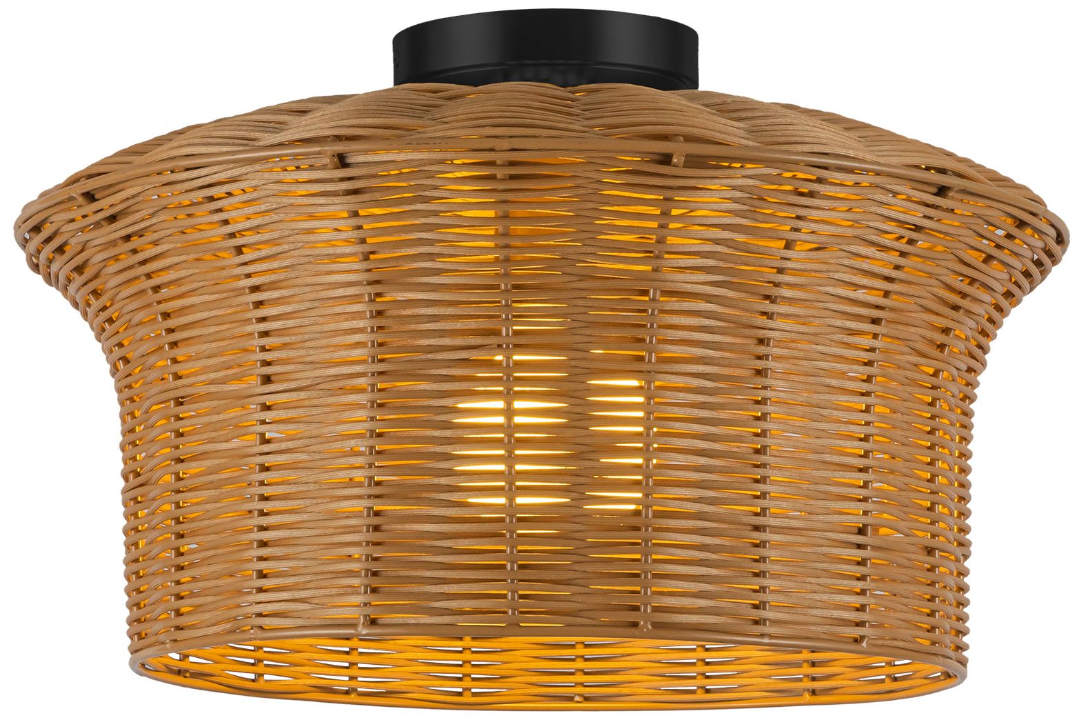 Image 2 Alora Mood Kai E26 16-in Matte Black Semi-Flush Mount more views