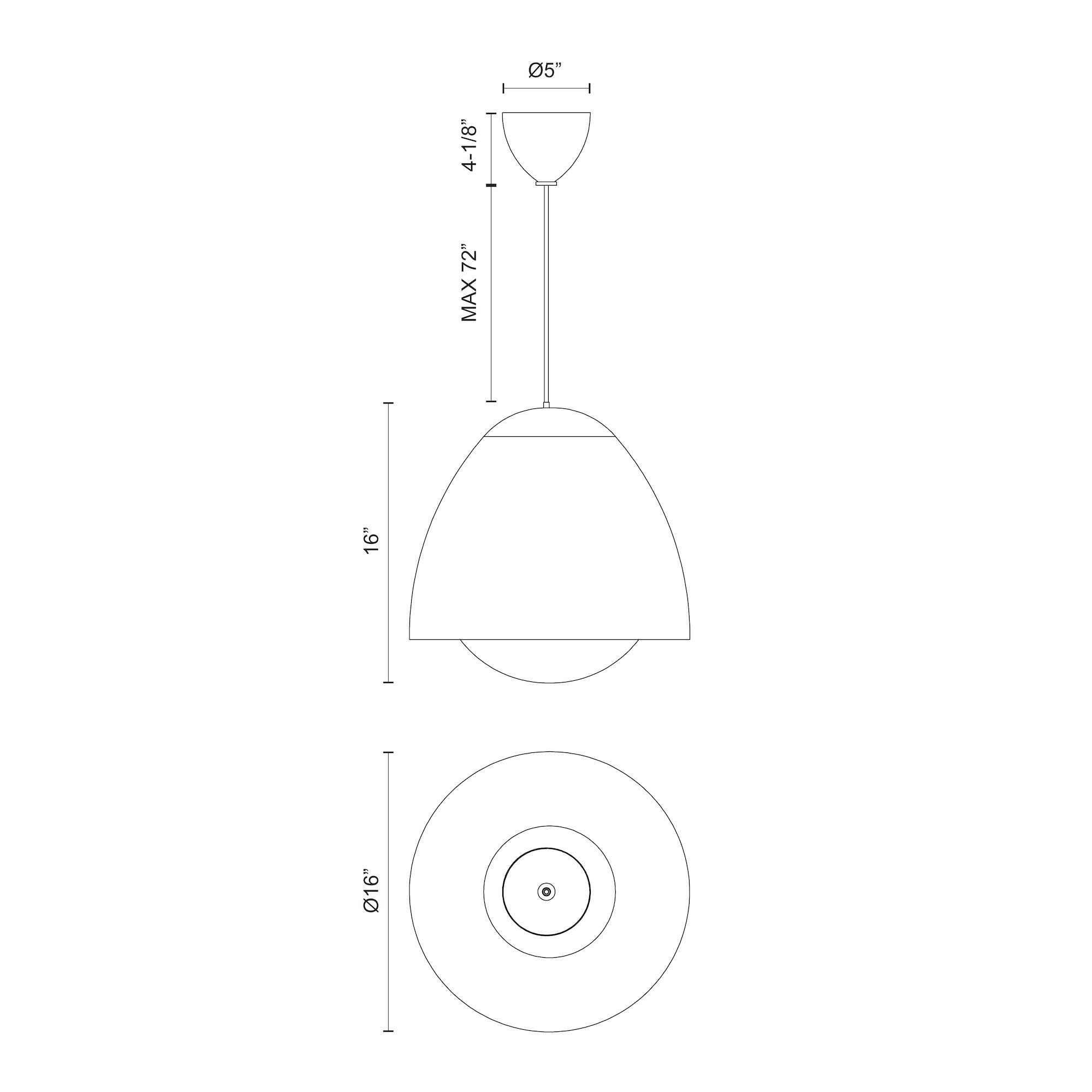 Image 6 Alora Mood Kenji E26 16-in Aged Gold/Opal Matte Glass Pendant more views