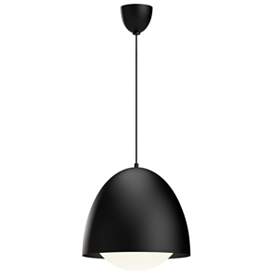 Image1 of Alora Mood Kenji E26 16-in Matte Black/Opal Matte Glass Pendant