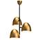 Alora Mood Kenji E26 24-in Aged Gold/Opal Matte Glass 3 Lights Chandeliers