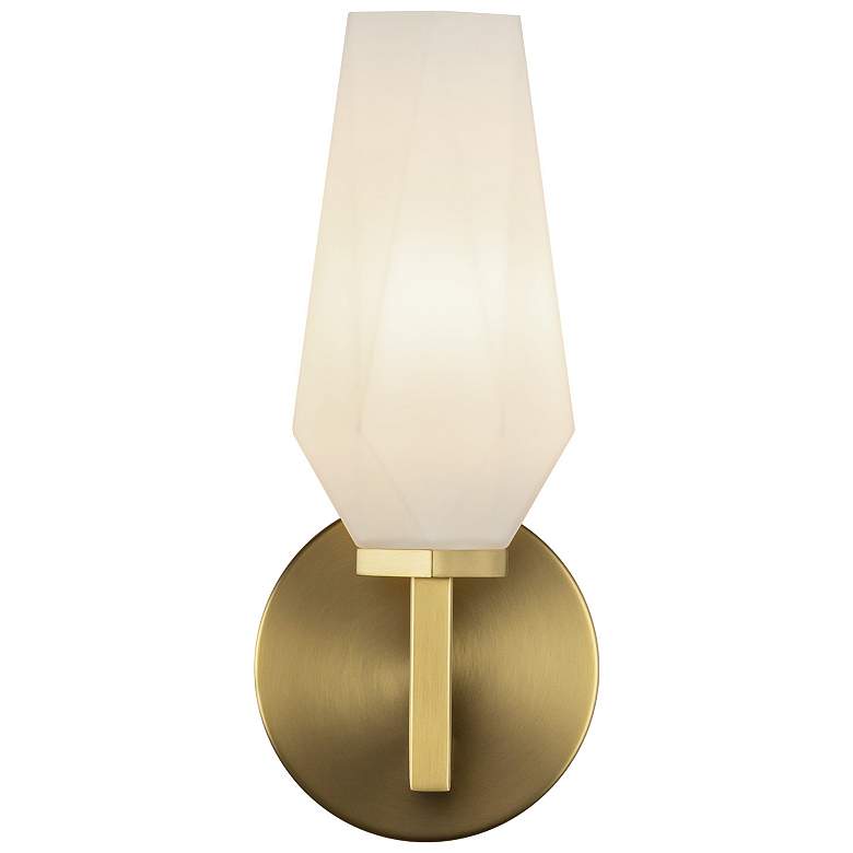Image 1 Alora Mood Krysta E12 10-in Brushed Gold/Opal Glass Wall Vanity