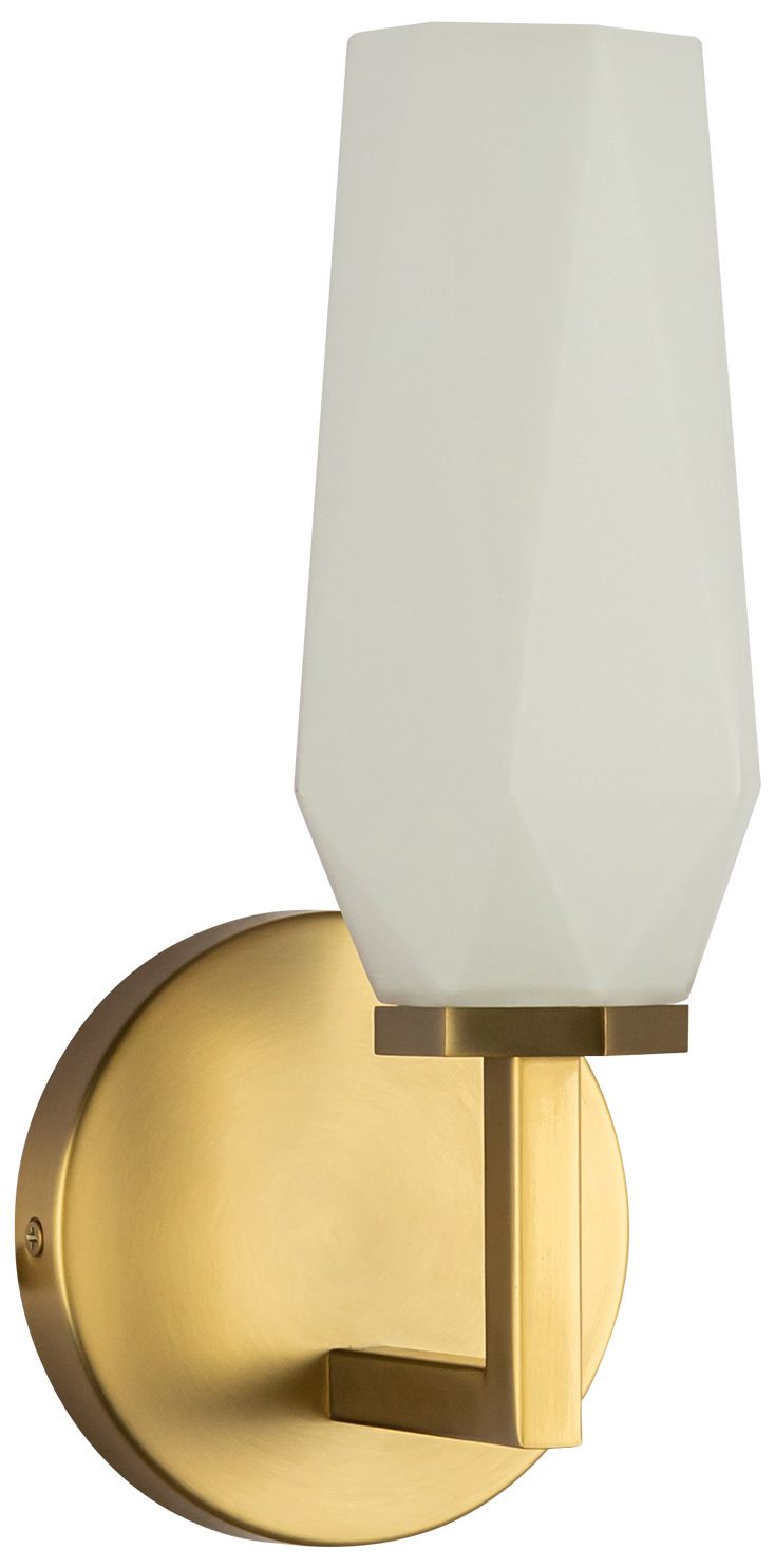 Image 4 Alora Mood Krysta E12 10-in Brushed Gold/Opal Glass Wall Vanity more views