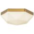 Alora Mood Krysta E12 12-in Brushed Gold/Opal Glass Flush Mount
