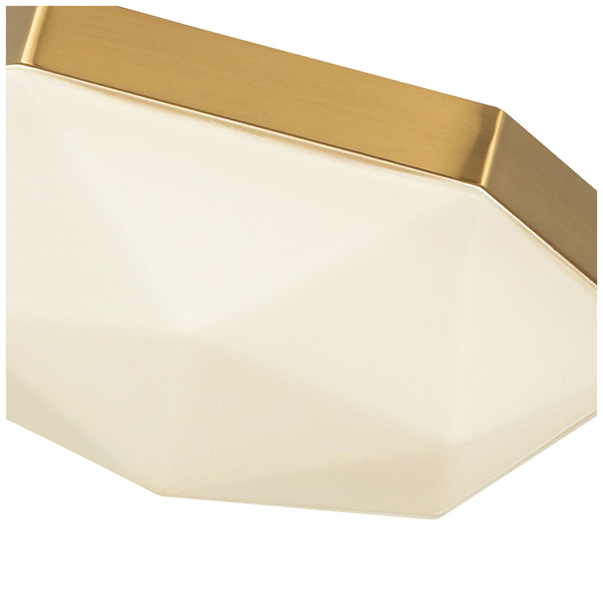 Image 5 Alora Mood Krysta E12 12-in Brushed Gold/Opal Glass Flush Mount more views