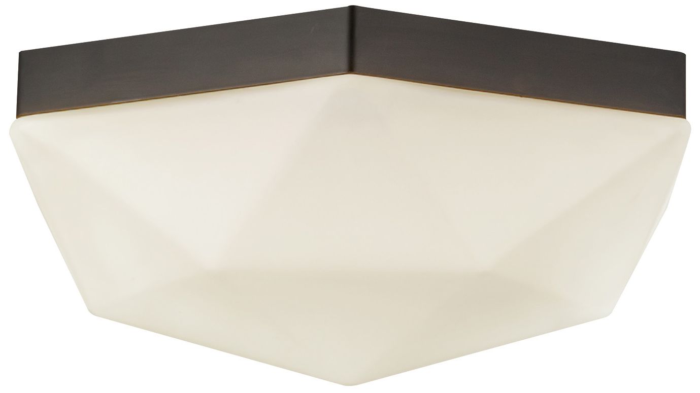 Image 3 Alora Mood Krysta E12 12-in Matte Black/Opal Glass Flush Mount more views
